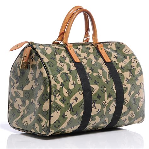 louis vuitton limited edition monogramouflage canvas speedy 35 bag|genuine louis vuitton speedy bag.